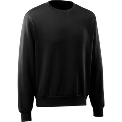 Mascot Carvin sweatshirt i dyb sort farve, med rund hals og ribdetaljer ved manchetter, bund og krave.