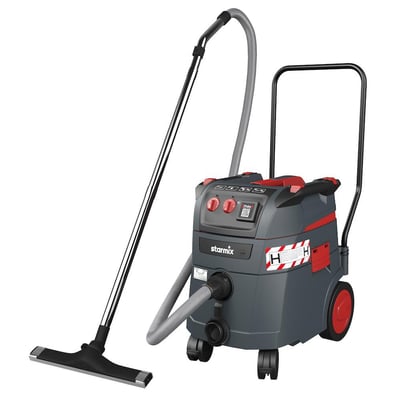 Starmix iPulse ISP 1635 H industristøvsuger med 35 liters beholder og HEPA 14 filtre, ideel til vådt og tørt affald.