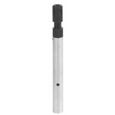 Schneider Electric målesonde til niveaumålerelæ med aluminiumskrop og sort plastgevind på hvid baggrund.
