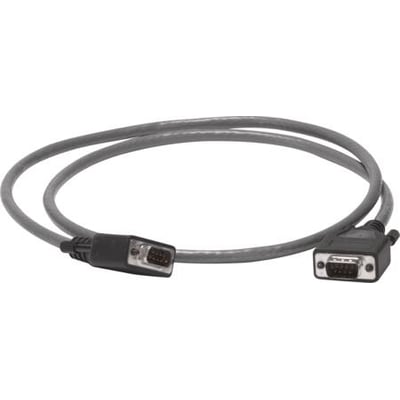 Schneider Electric kommunikationsledning med RJ45-stik i hver ende, 1,3 meter lang, grå kabel.