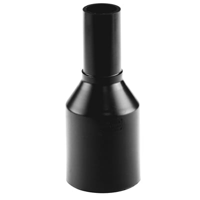 Georg Fischer PE-reduktion 225 x 160 mm PN16 SDR11, en sort plast fittings med konisk overgang.