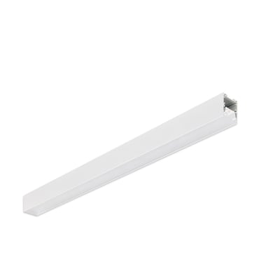 Philips Keyline 1200mm linjearmatur i hvid aluminium med indbygget 2700 lm LED, ideel til påbyg og nedhæng.