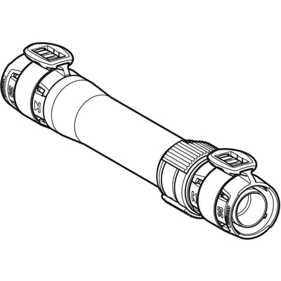 Geberit FlowFit reparationskobling til 32mm rør i blyfri siliciumbronze med en længde på 222mm.