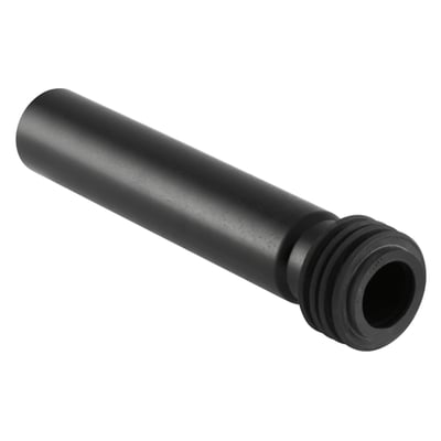 Geberit PEH-indløbsgarniture til urinal i sort, Ø 32 x 35 mm, med glat rør og rillet tilslutningsende.