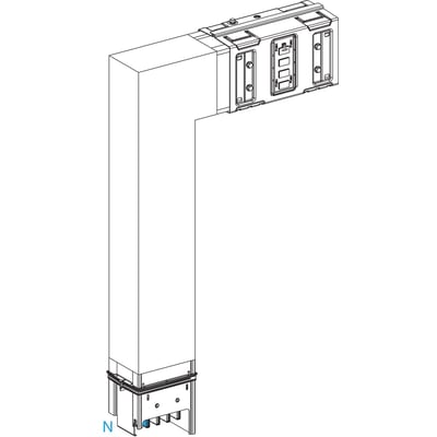 Schneider Electric Canalis vinkel 1000A, model KSA1000DLF41A, med 300mm bredde og justerbar længde.
