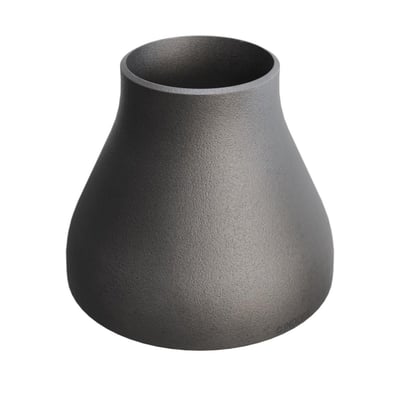 Koncentrisk reduktion i P235GH stål med dimensioner 168,3/4,5 mm x 88,9/3,2 mm, certificeret efter DIN 2616/EN 10253-2.