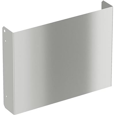 Schneider Electric montageplade 61-400 i varmgalvaniseret stål, 400 mm bred, med monteringshuller på siden.