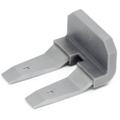 Wago tværlaske isoleret, 2 pol, med en mærkestrøm på 150A, fremstillet af grå plast.