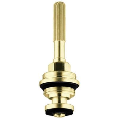 Detaljeret frontbillede af Grohe overdel 3/4" ventil, der viser messingmateriale og 3/4" gevindstørrelse.