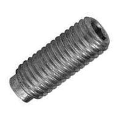 M16X25 pinol skrue i A2 rustfrit stål med indvendig 6-kant og tap, standard ISO 4028/DIN 915.