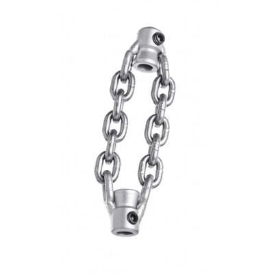 Ridgid FlexShaft K9-102 kædeskraber med to kæder og metalhoveder med skrue, designet til 2" rør.