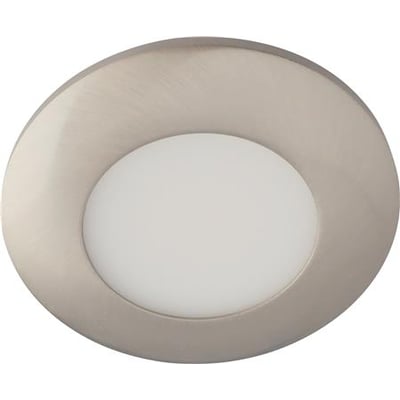 Alina G2 LED-indbygningsspot på 3,2 W i mat hvid, set forfra med rund kant og hvidt lysfelt.