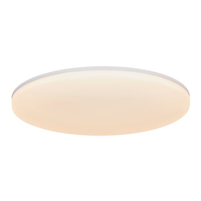 Nordlux Vic 29 LED loftlampe i hvid plast, 4,8 cm høj, med 2100 lumen og 3000K farvetemperatur.