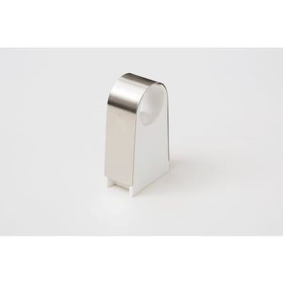 2click rørbærer i rustfrit stål til Ø16 mm rør, vist isoleret på hvid baggrund.