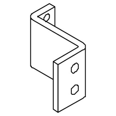 Cubic forbindelsesstykke L1/L3 1600A, en Z-formet metalkonsol med monteringshuller, designet til transformer S2000.