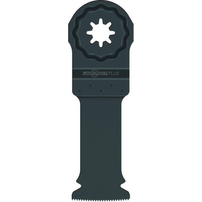 Ironside multicut-savklinge med Starlock-optag, set forfra med bredt klingehoved og savtænder.