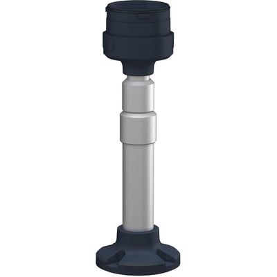 Schneider Electric teleskopbeslag til XVU lystårn i sort og grå, justerbar højde 209.7-384.7 mm.