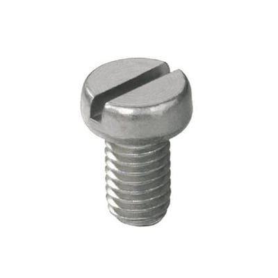 Weidmüller KISC skrue til laske, M3x5 mm, fremstillet af stål med fuldt gevind og en enkelt slidset spalte på hovedet.