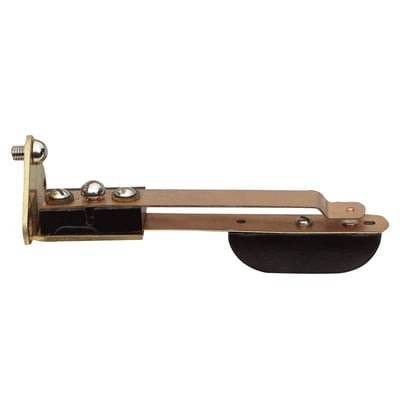 Grothe KKO 152 glidekontakt med metaldele og sort plastkomponent på hvid baggrund.