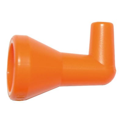 Kabi Cool Line vinkeldyse 90° med 3,2 mm diameter og 1/4" tilslutning i orange plast.