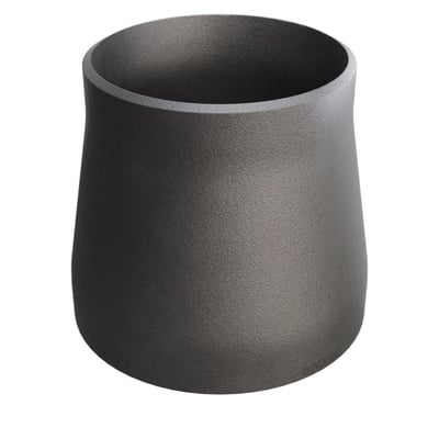 Konisk reduktion i P235GH stål med dimensionerne 139,7/4 x 114,3/3,6, fremstillet til industrielle rørføringssystemer.