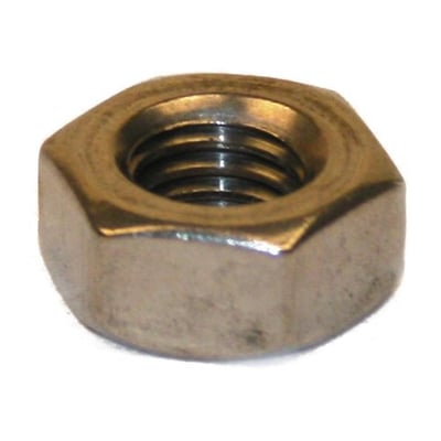 S+P M10 sekskantmøtrik i rustfrit stål A2, DIN 934, voksbehandlet med 17mm nøglevidde.