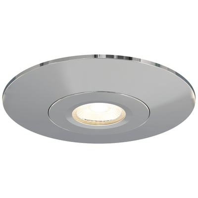 Ansell Lighting Prism Pro converter kit i krom, en 170mm afstandsring med en central lyskilde.