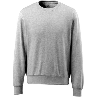 Mascot Carvin sweatshirt i gråmeleret, størrelse L. Klassisk rund hals og ribkant forneden og ved ærmerne.