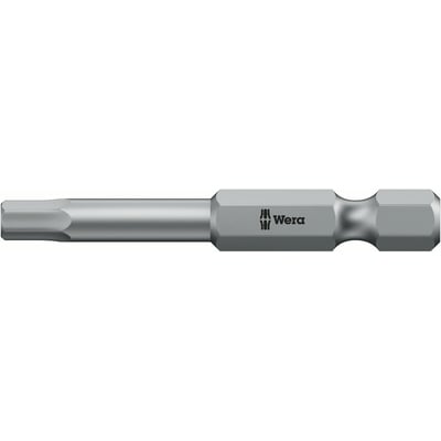 Detaljeret billede af Wera 840/4 Z unbrako bit, med synligt Wera logo og Hex-Plus design.