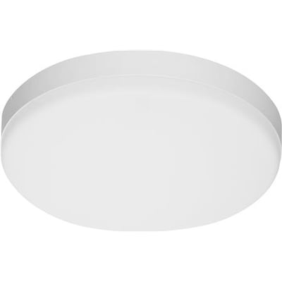 Opple RD275 vægmonteret LED-armatur på 14 W med rund form, hvidt armaturhus og flad front.