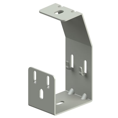 Legrand Vinkelophæng SF 50-X i metal, designet til ophæng af gitterbakker med gevindstang og flangemøtrik.