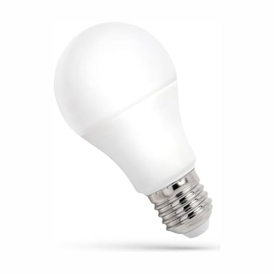 SpectrumLED A60 LED-pære med hvid, rund kolbe og E27-skruefatning, 13 W og 4000 K.