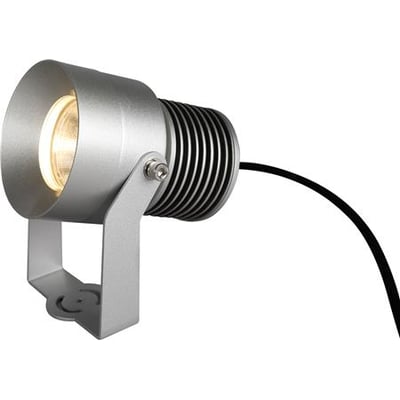 Hide-a-lite Spot IT Multi LED-projektør på 26 W med 16° lysvinkel, set skråt forfra med sølvgråt hus, bøjle og kabel.