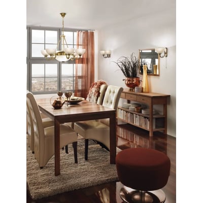 Eglo Savoy væglampe L180 i antik finish, lavet af stål med en E14 fatning og 40W maks. effekt.