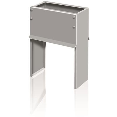 ABB Mark-S 73 fundament til nedgravning af SDC 73 teknikskabe, fremstillet i galvaniseret stål med 100mm over jordhøjde.