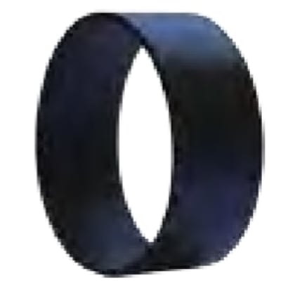 Preis & Co gummi reduktion på 78 x 83 mm til SML-systemer, fremstillet af sort gummi.