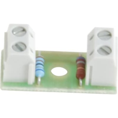 Nærbillede af WindowMaster ABA-modul WSA 306 0101, der viser detaljer af printpladen, modstande og skrueterminaler.