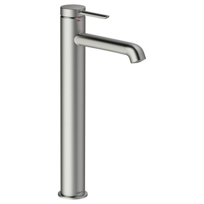 Damixa Iris etgrebsbatteri i stål med 135mm tud og vinklet greb, der viser koldstart markeringer.