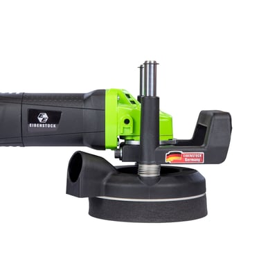 Eibenstock flisehulboremaskine EFB 68 med M14 gevind, vist fra siden med fokus på det sorte håndtag og grønne detaljer.