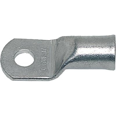 Detaljeret billede af Klauke rørkabelsko 150 mm², viser prægningen og den fortinnede kobberoverflade.