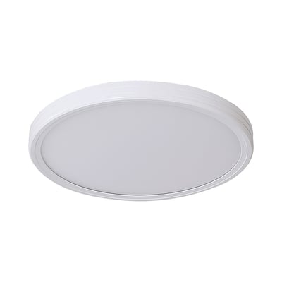 V-TAC LED loftlampe VT-7737 i hvid aluminium og akryl med 36W effekt, præsenteret på en hvid baggrund.