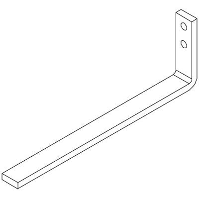 Cubic skinneforbindelse 3 L1:8P (type 0766-0183, FB240736T) i en L-formet profil med to monteringshuller.