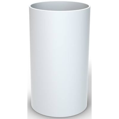 Hvid, halogenfri Polykonmuffe med 40 mm diameter i polypropylen, som tåler 750N belastning.