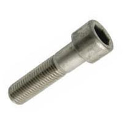 Rustfri bolt M6x65 i A2-stål med cylinderhoved og indvendig 6-kant, overholder ISO 4762 standarden.