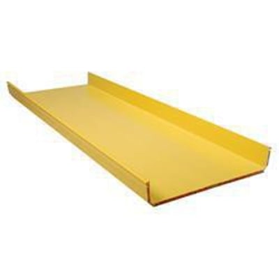 CommScope FiberGuide kanalbund i gul, 24x4" (600x100mm) til kabelorganisering.