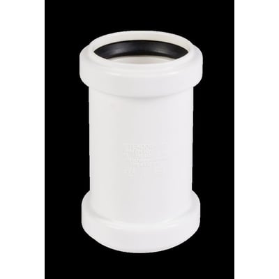 Tættere visning af en Ostendorf 50mm HTP dobbeltmuffe med logo og specifikationer trykt på siden.