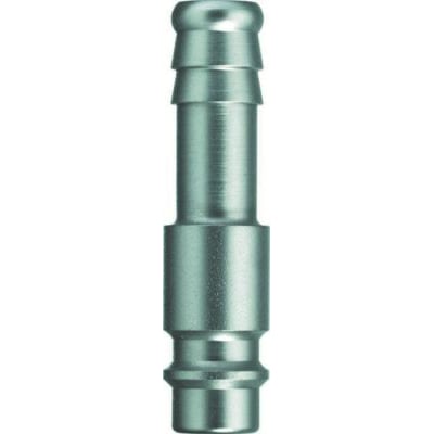 Rectus 25 koblingsnippel med 10 mm slangestuds i forniklet metal, vist isoleret på hvid baggrund.