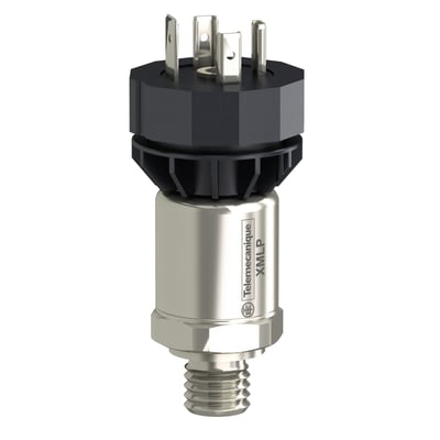 Schneider Electric tryktransmitter 40 bar i rustfrit stål med G1/4A han gevind og DIN stik.