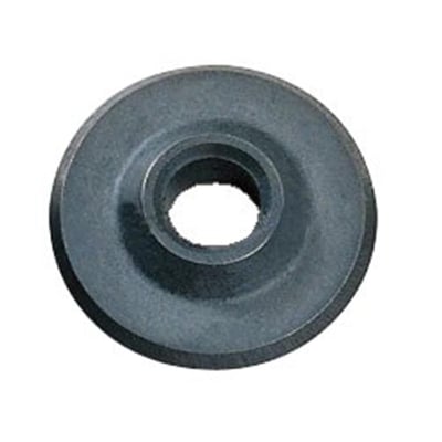 Rothenberger skærehjul til INOX rør, set forfra, viser den flade, cirkulære form med en central hulning.