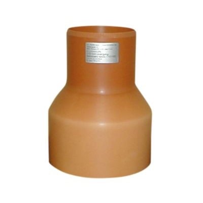 H.L. Muffer krympemuffe i PVC, 160/238 mm, med påtrykt etikette og klar til montering på 150mm betonrør.